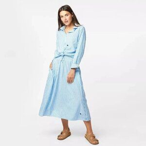 Kerri Rosenthal Mia Cabana Striped Shirt Tunic Top Buttondown Cotton XS 275522